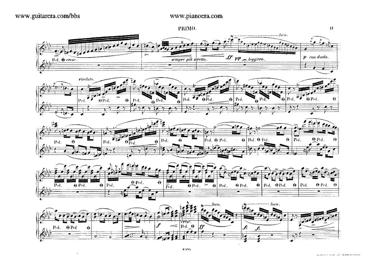 Piano Concerto No.2 in f Minor Op.21（f小调第二钢琴协奏曲·四手联弹版）