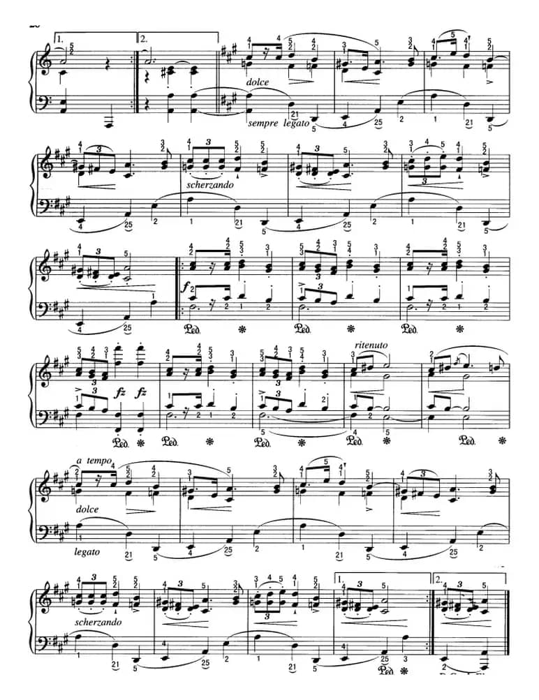 不可不弹的世界钢琴名曲：玛祖卡（第5首）