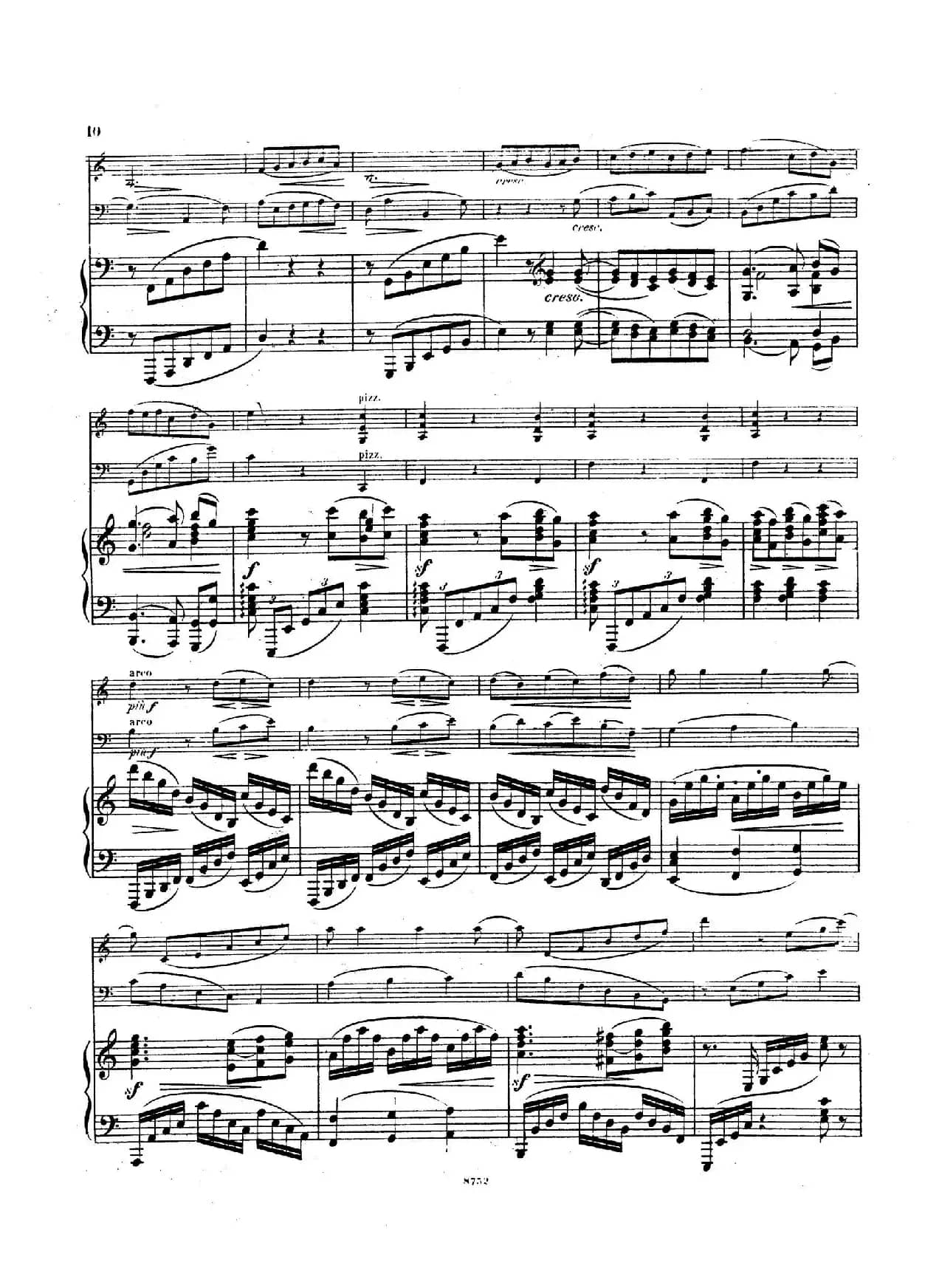 Piano Trio No.3 in c Minor Op.101（c小调第三钢琴三重奏）