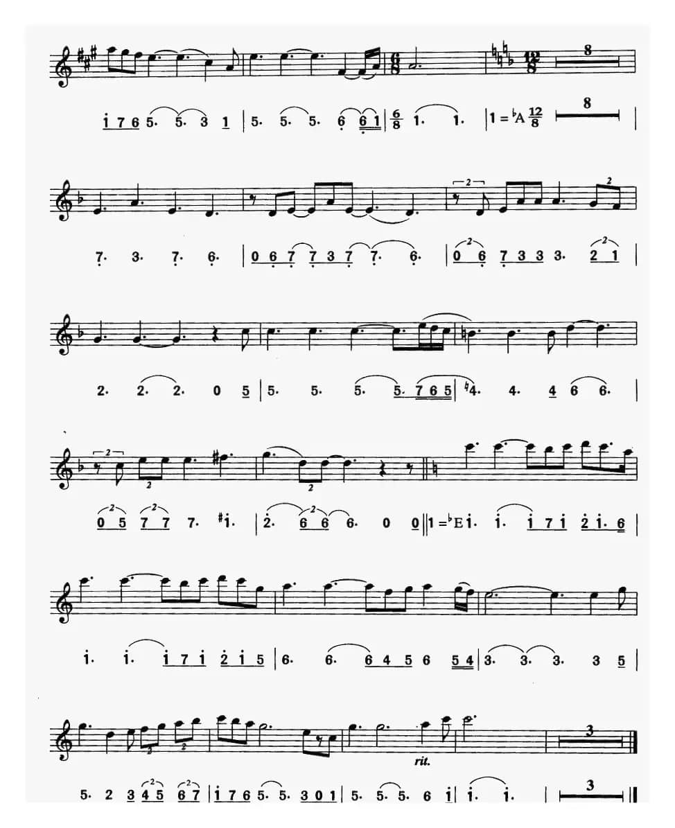 记忆（音乐剧《猫》插曲）（线简谱对照版）