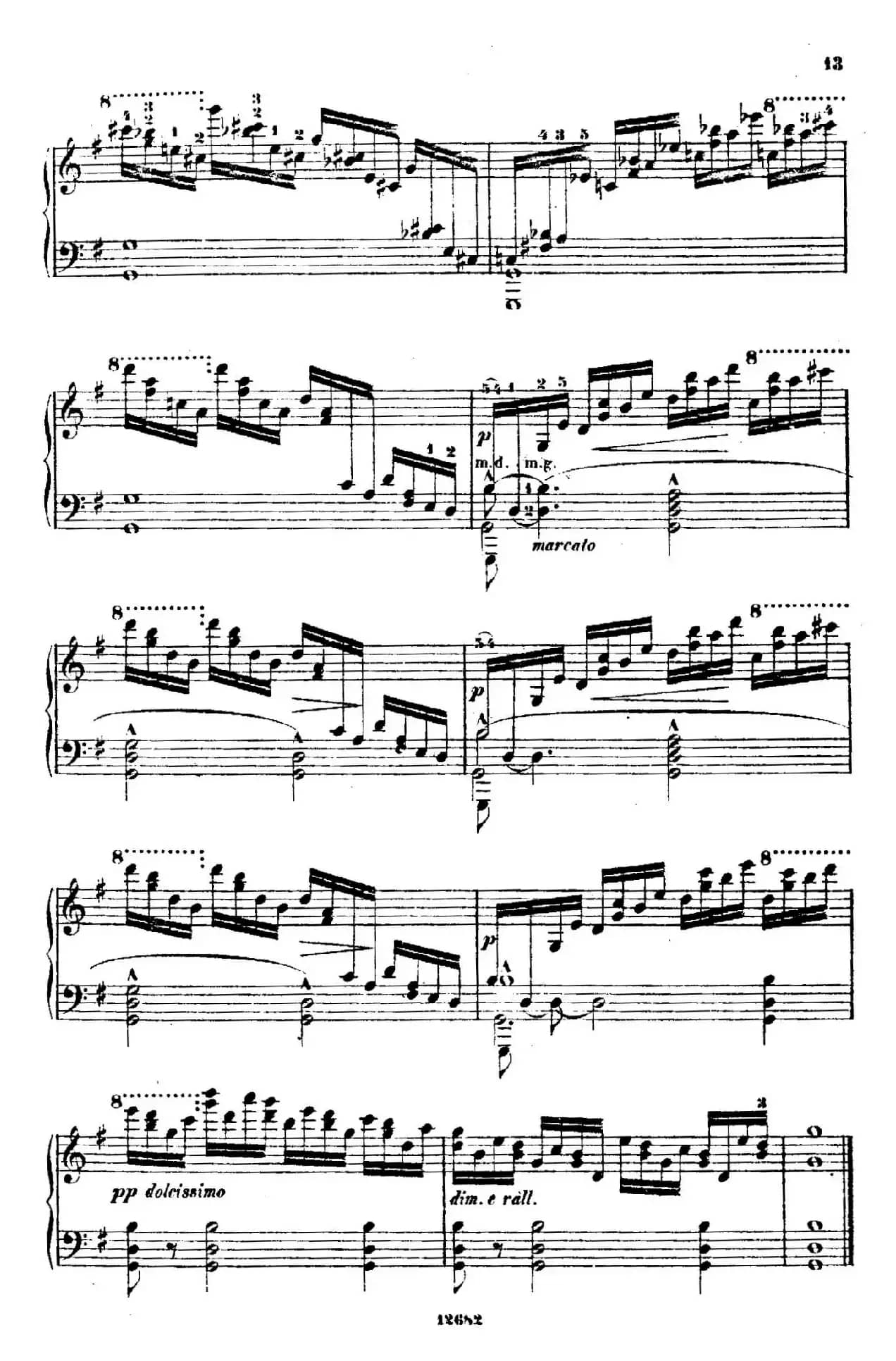 Douze Etudes de Salon Op.5（12首沙龙练习曲·2）