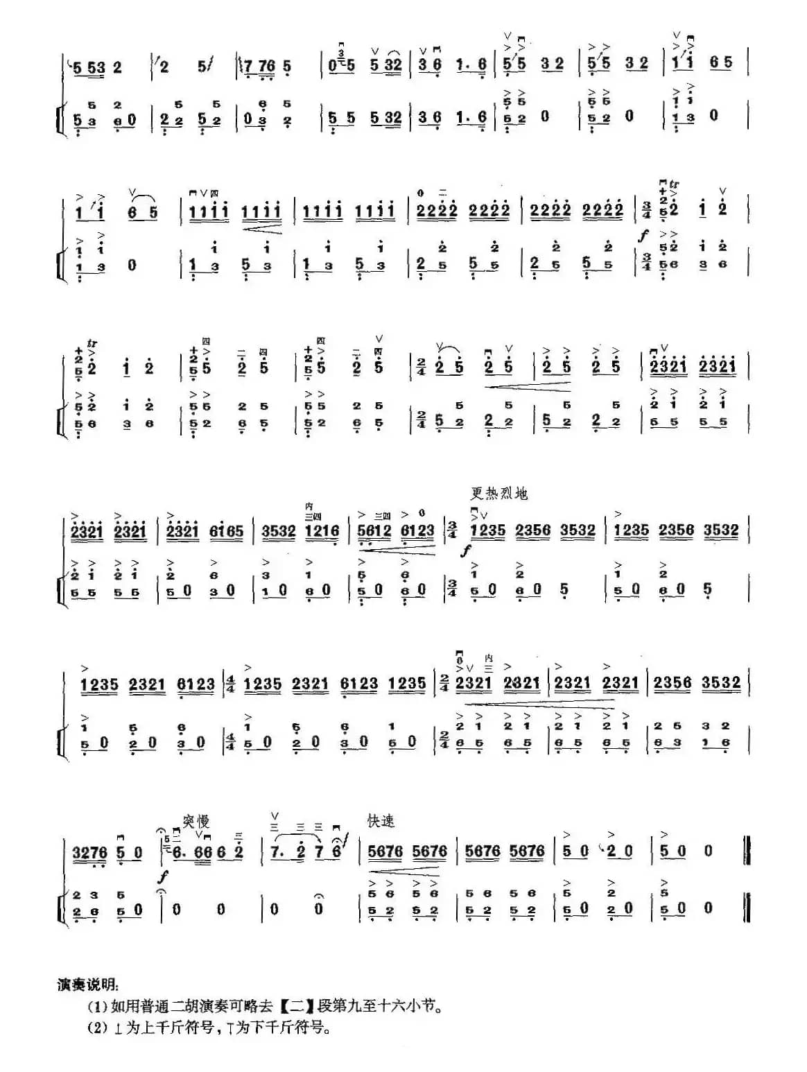 幸福的歌儿唱不完（双千斤二胡独奏曲）