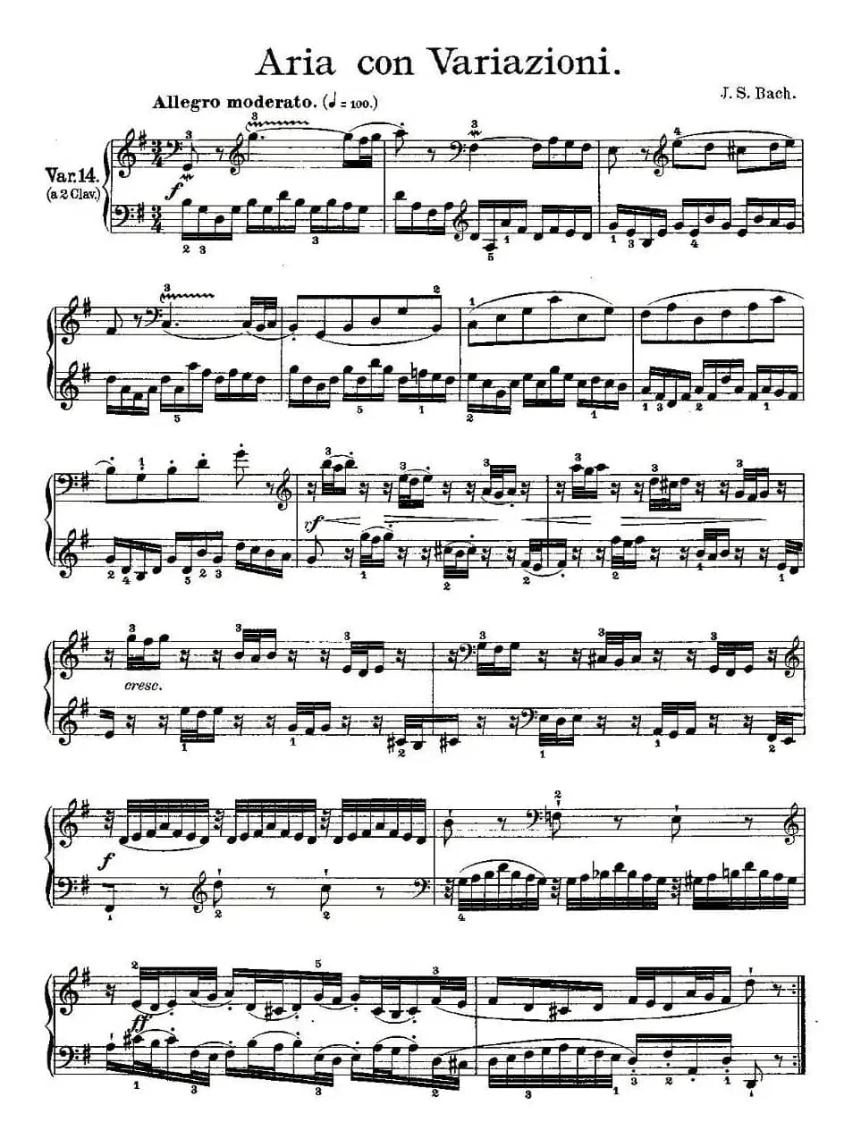 Aria con Variazioni 之14