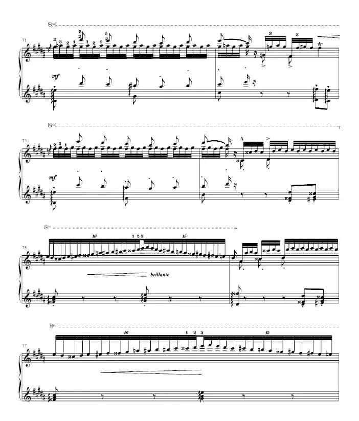 钟（帕格尼尼大练习曲III 、吴锦云制谱版）