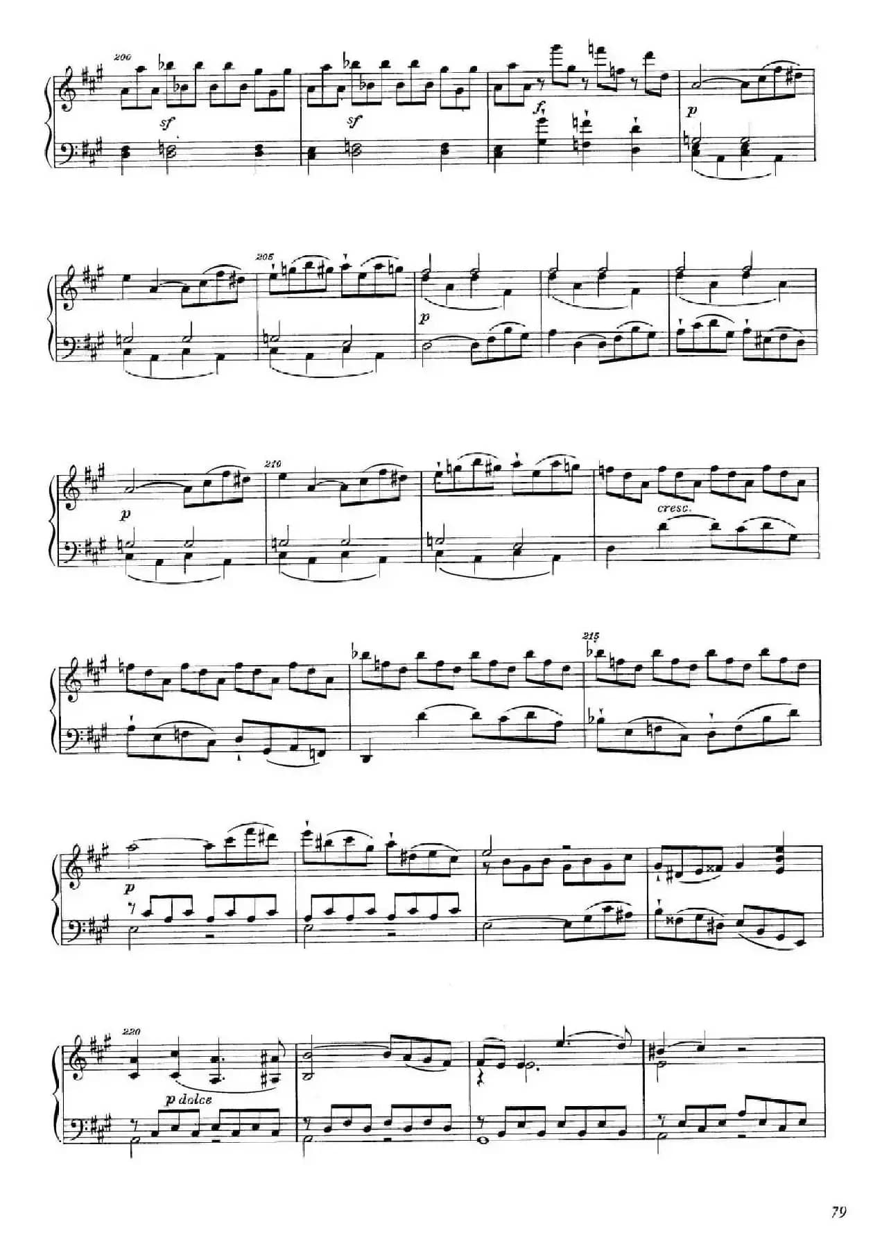 A大调钢琴大奏鸣曲（Grobe Sonate in A Major WWV 26）