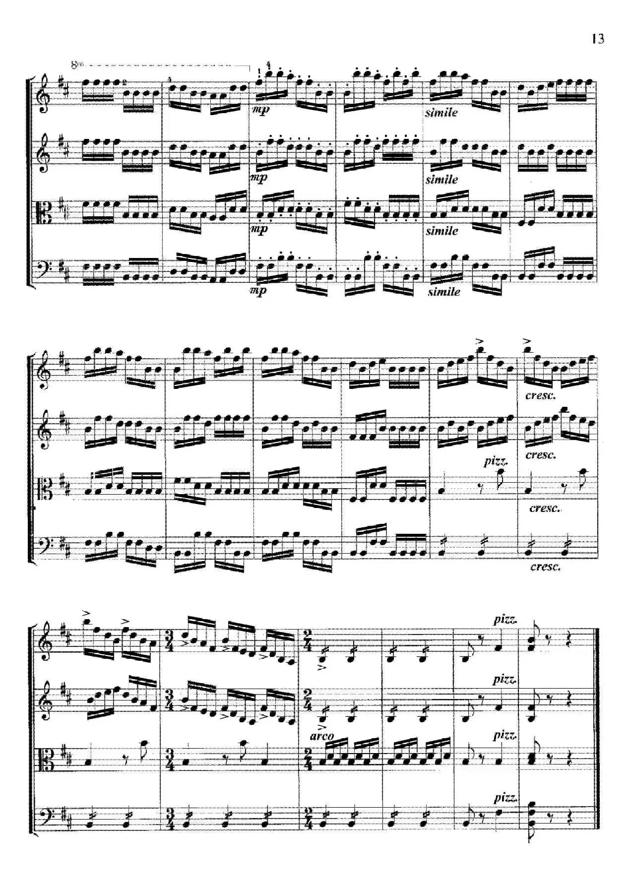 巧姑娘（弦乐四重奏）