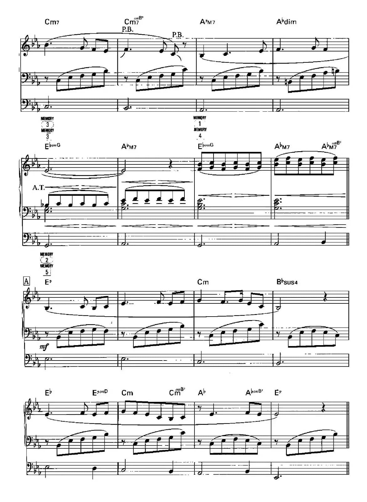 阿里郎（双排键电子琴谱）