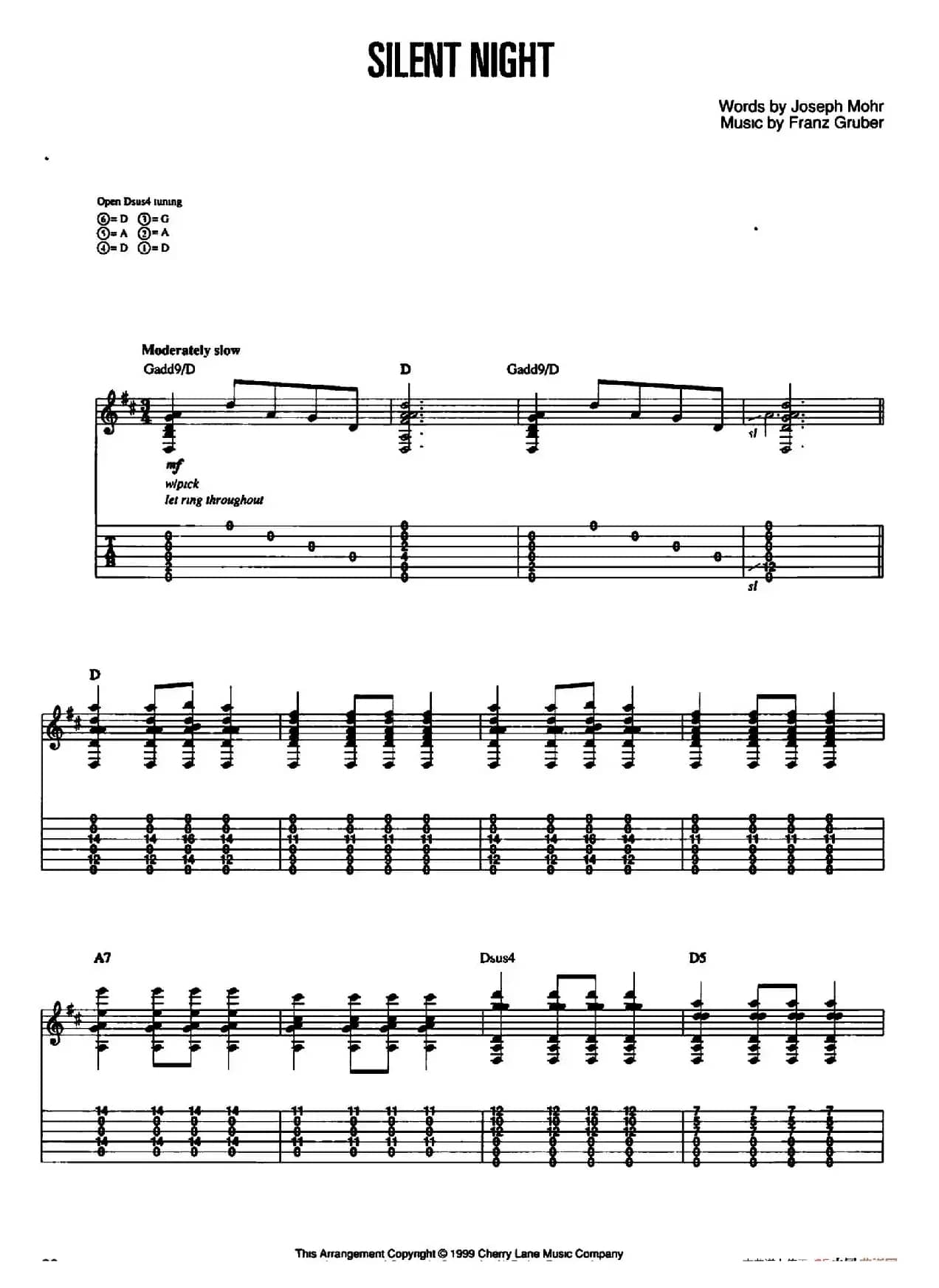 20首经典圣诞颂歌吉他乐谱（15）