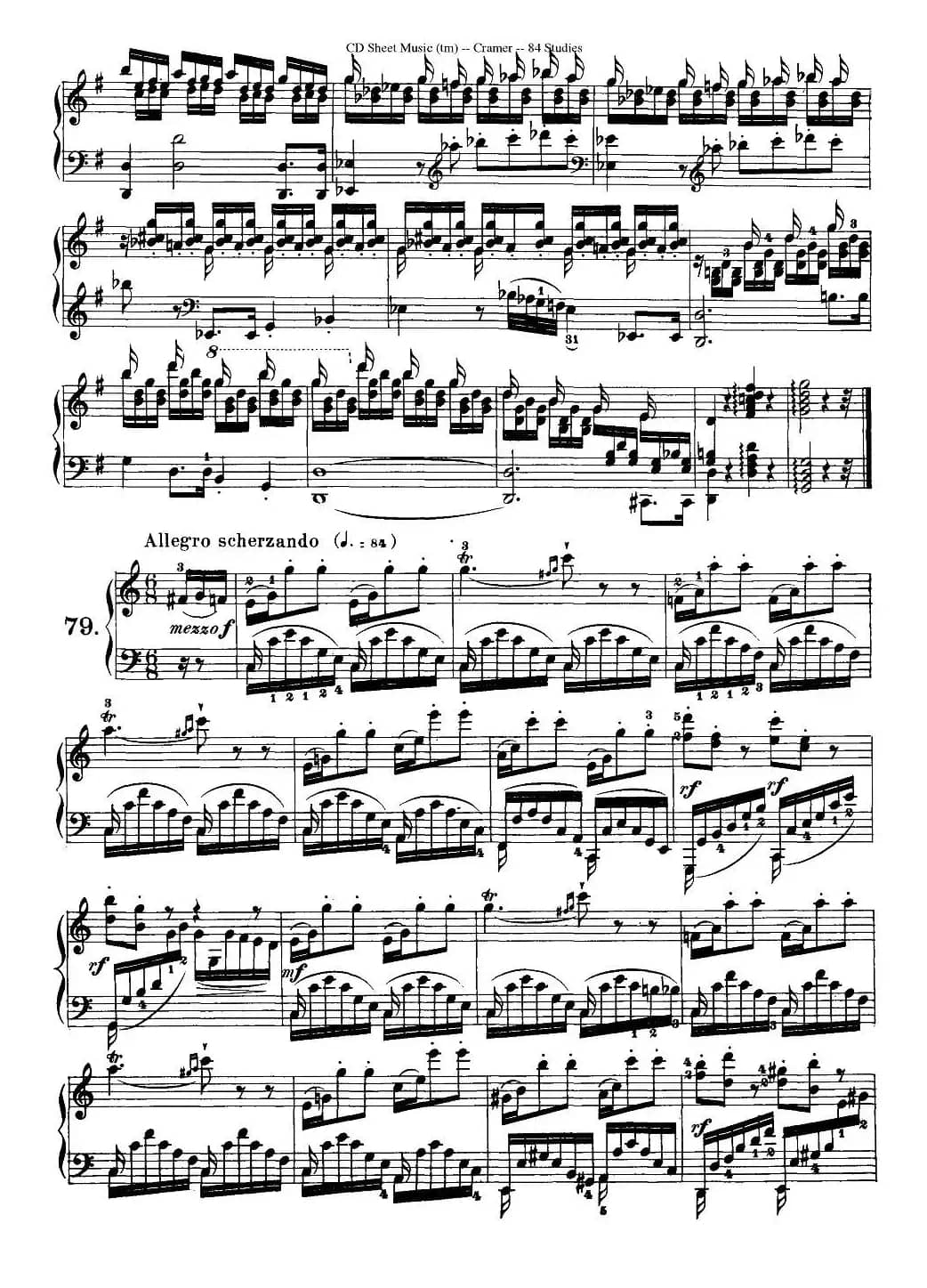 Cramer - 84 exercices（76—80）（克拉莫84首钢琴练习曲）