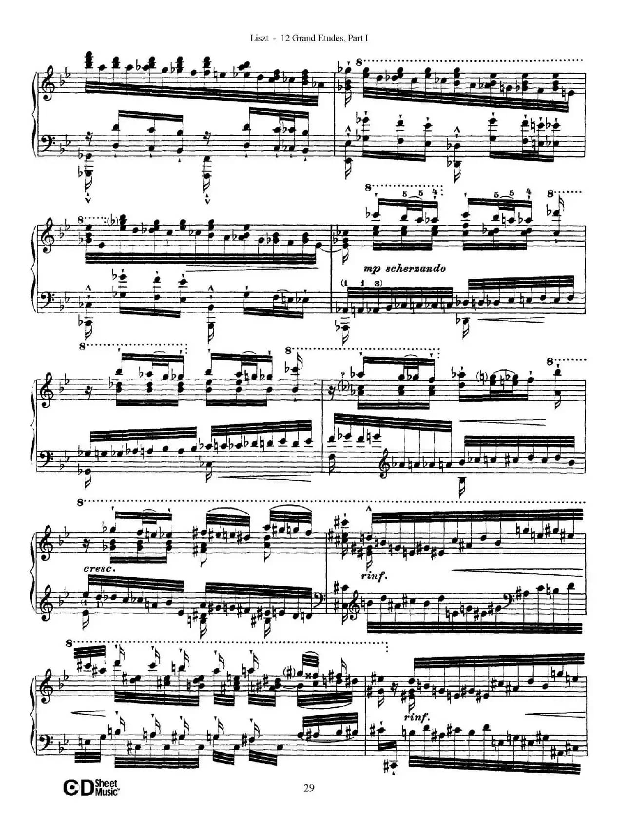 12 Grand Etudes S.137（12首华丽的练习曲·5）