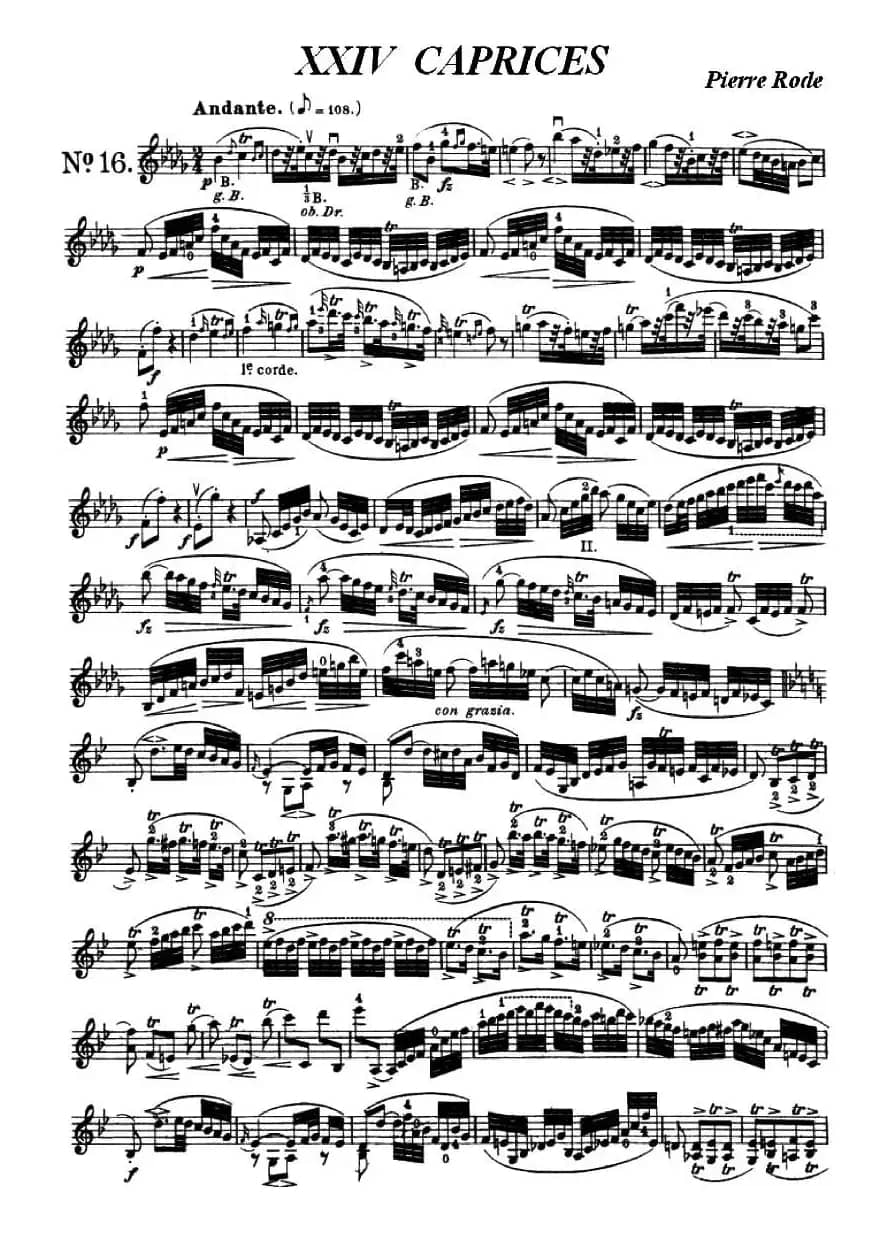 24首小提琴练习曲之16  