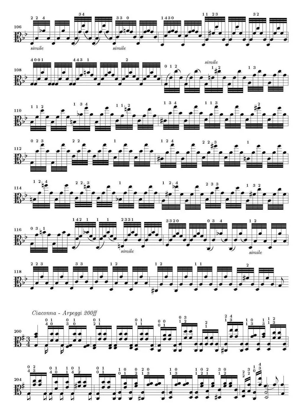 Bach Sonata BWV1004（无伴奏小提琴组曲）