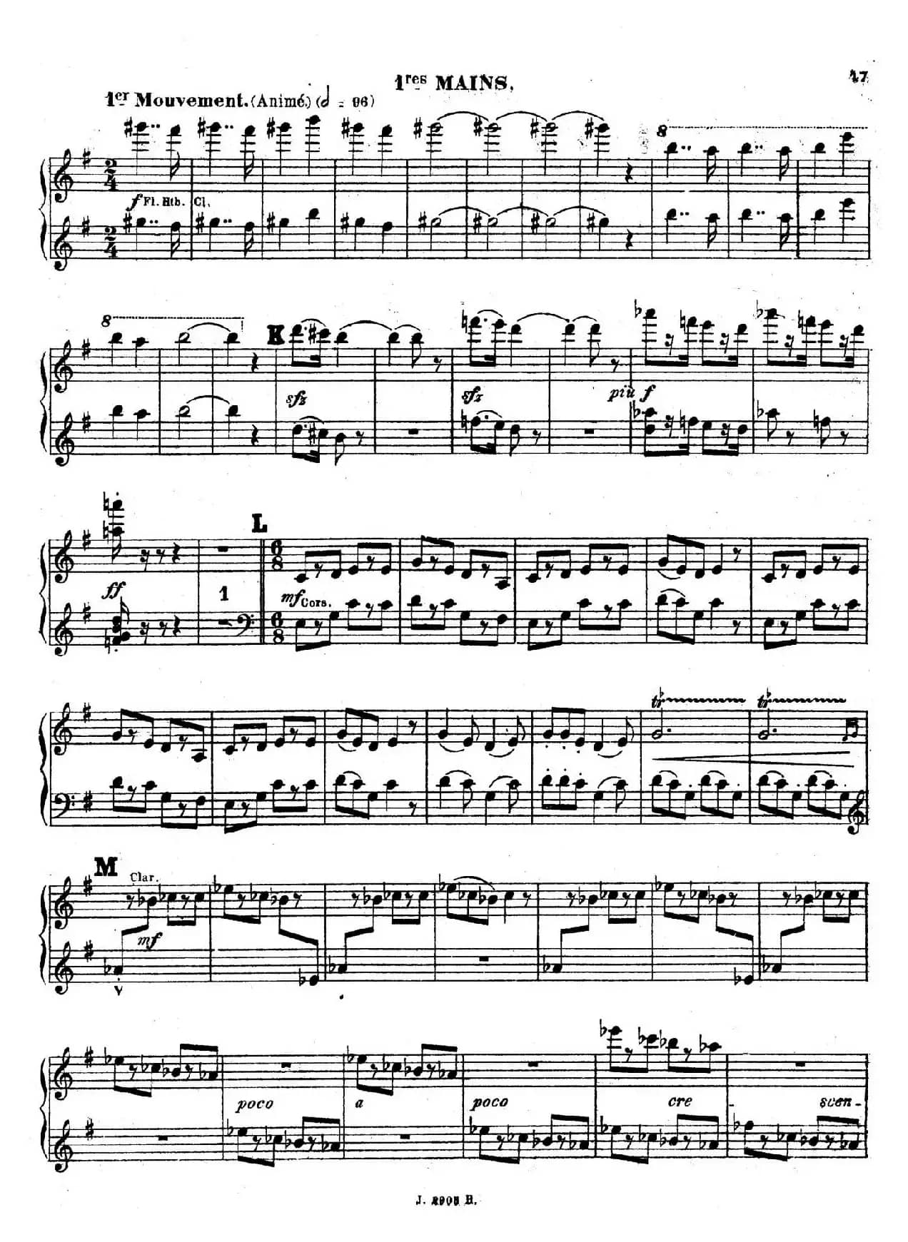 Symphony on a French Mountain Air Op.25（法国山歌交响曲·双钢琴·Ⅲ）