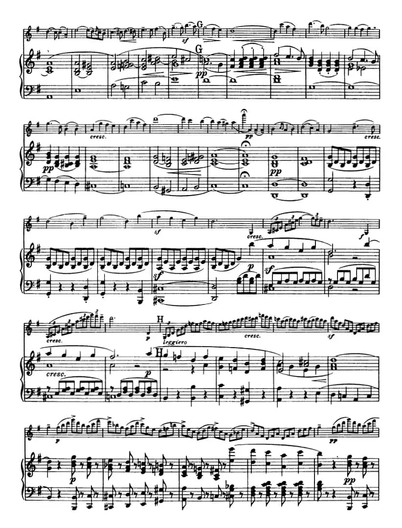 E小调协奏曲（Op.64）（小提琴+钢琴）