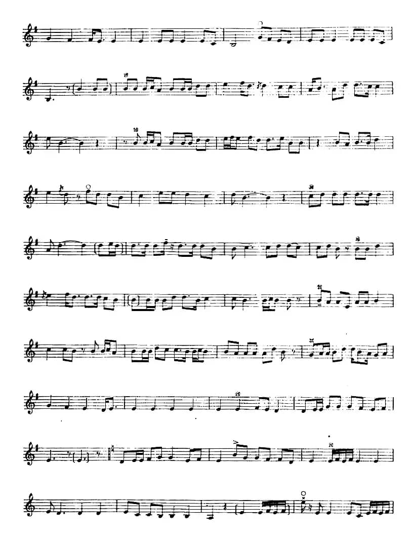 十二木卡姆：Ⅷ 乌夏克木卡姆 379——389（主旋律谱）