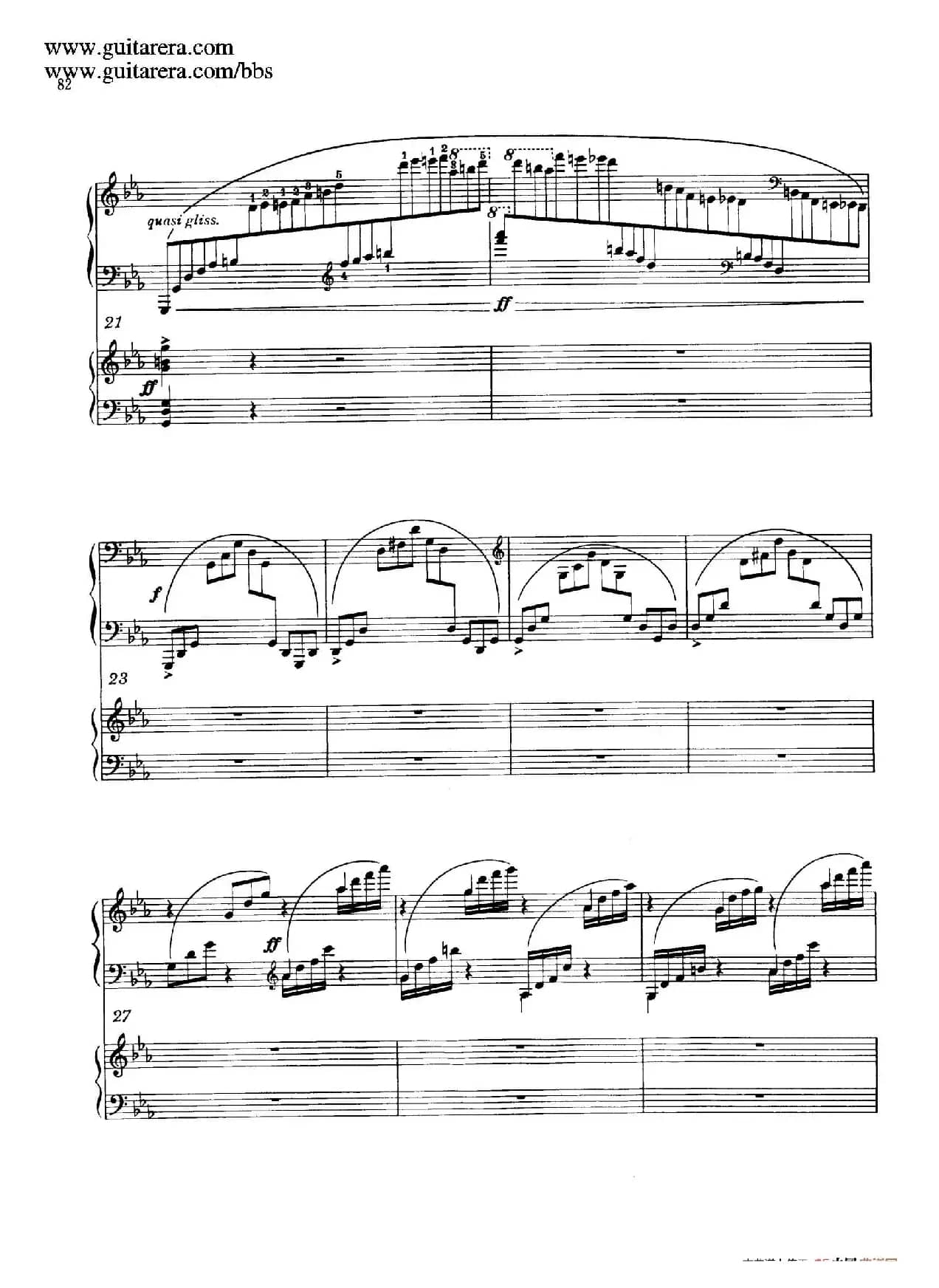 c小调第二钢琴协奏曲 Op.18(双钢琴·第三乐章)