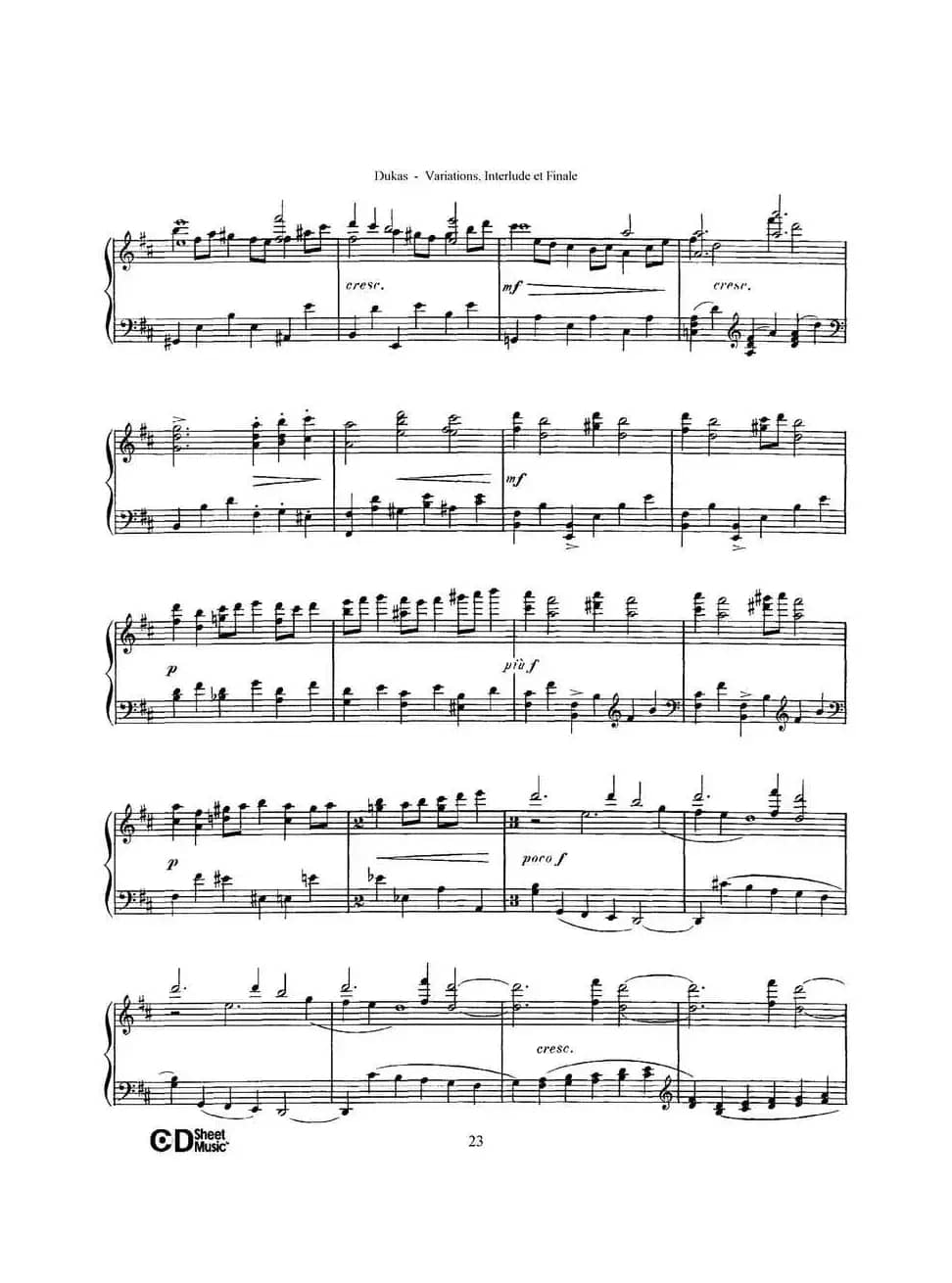 Variations, Interlude & Finale on theme de Rameau（拉摩主题变奏曲、间奏曲和终曲·第二部分）