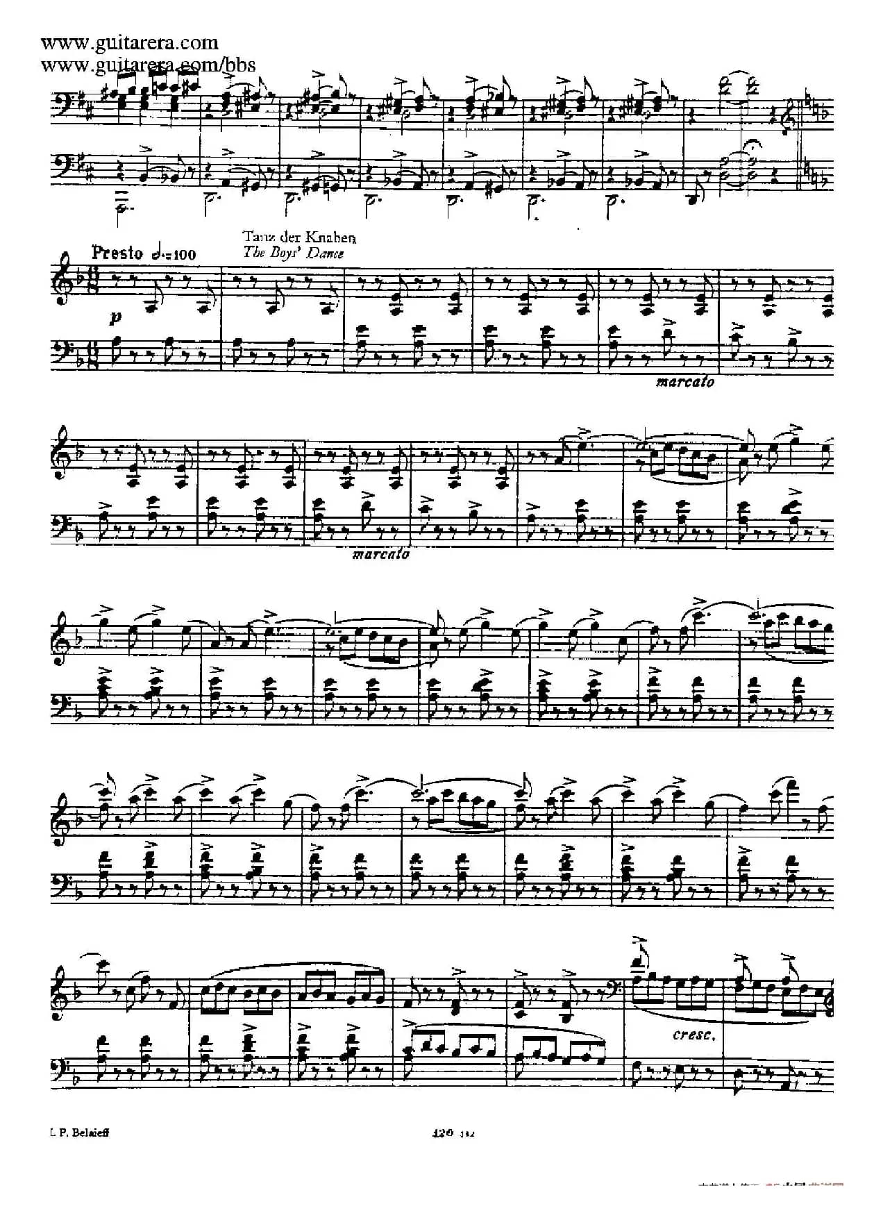 波罗维茨舞曲 （根据歌剧《伊戈尔王子》同名女声合唱改编）