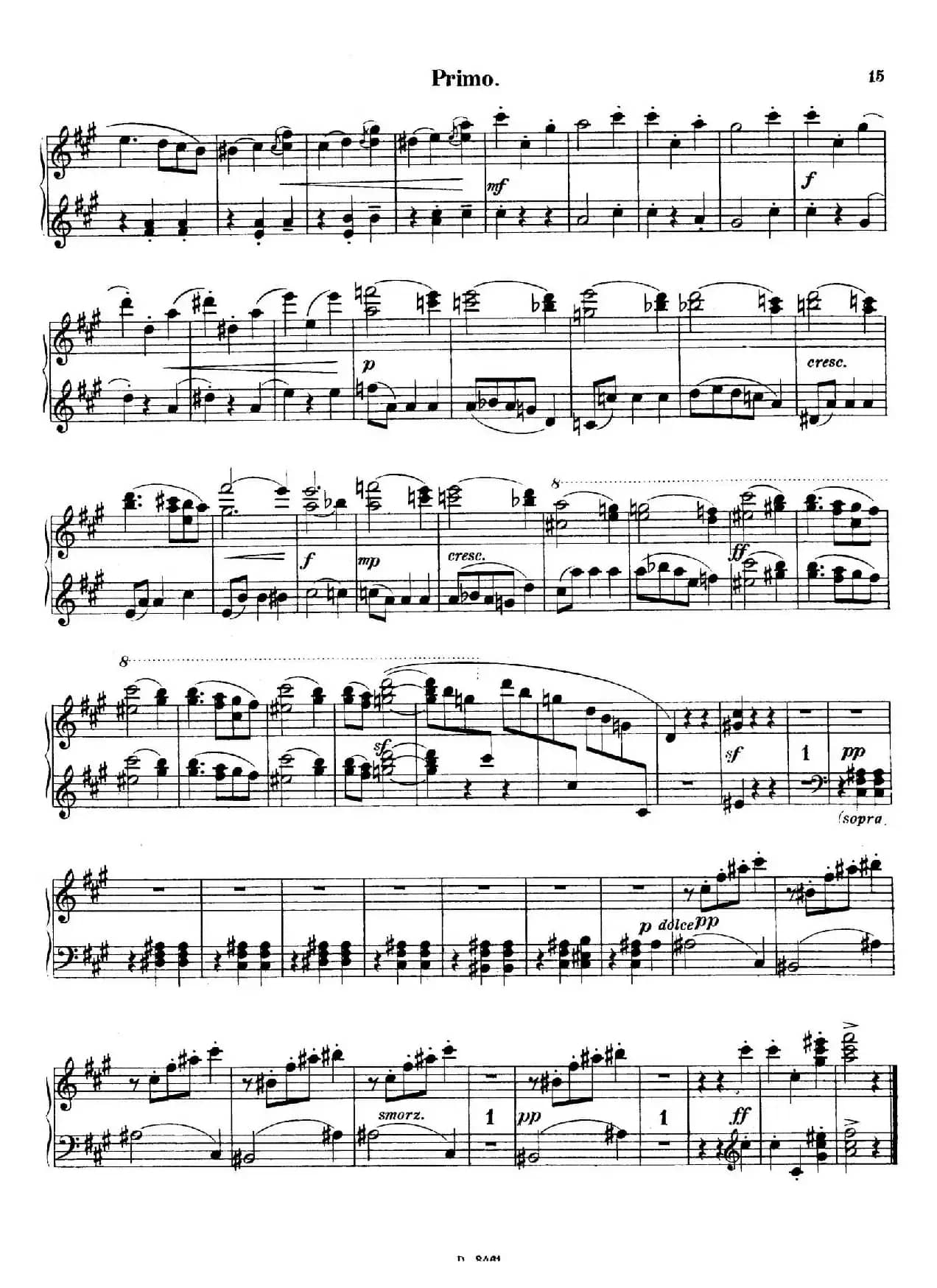 Walzer Op.3 - 4 hands（圆舞曲·四手联弹）