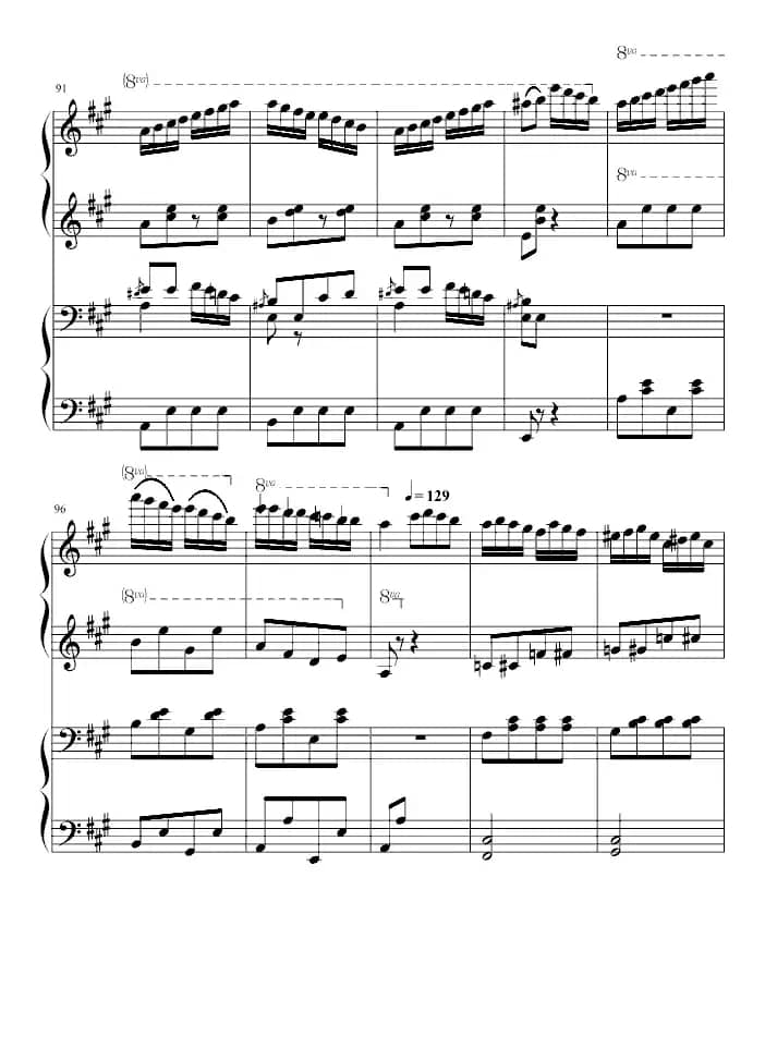 土耳其进行曲（四手联弹、周杰伦李云迪演奏版）