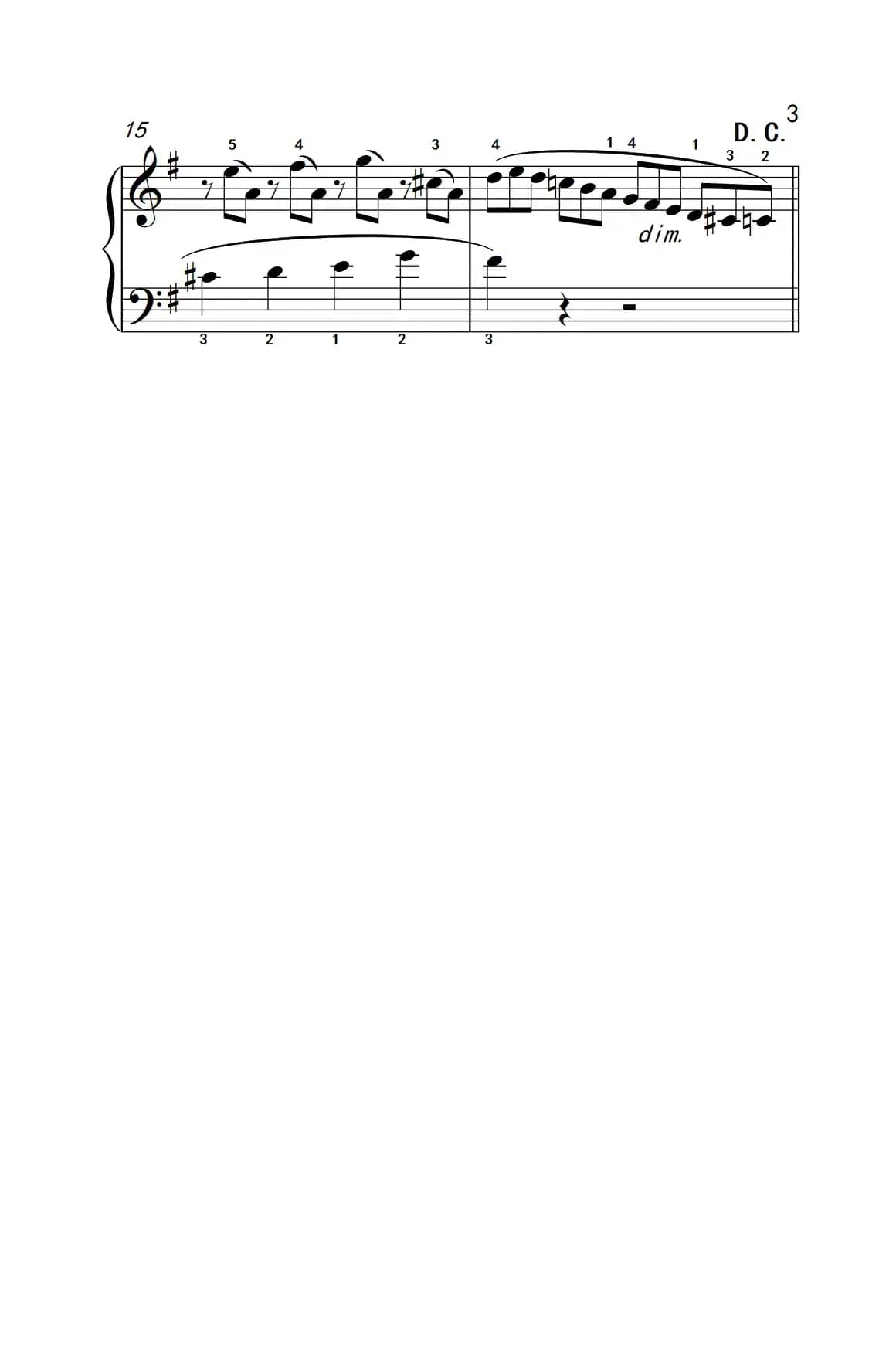 清澈的溪水（老年大学 钢琴教程 3）