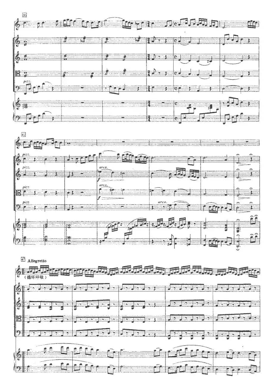 行云流水（竹笛与弦乐、钢琴）