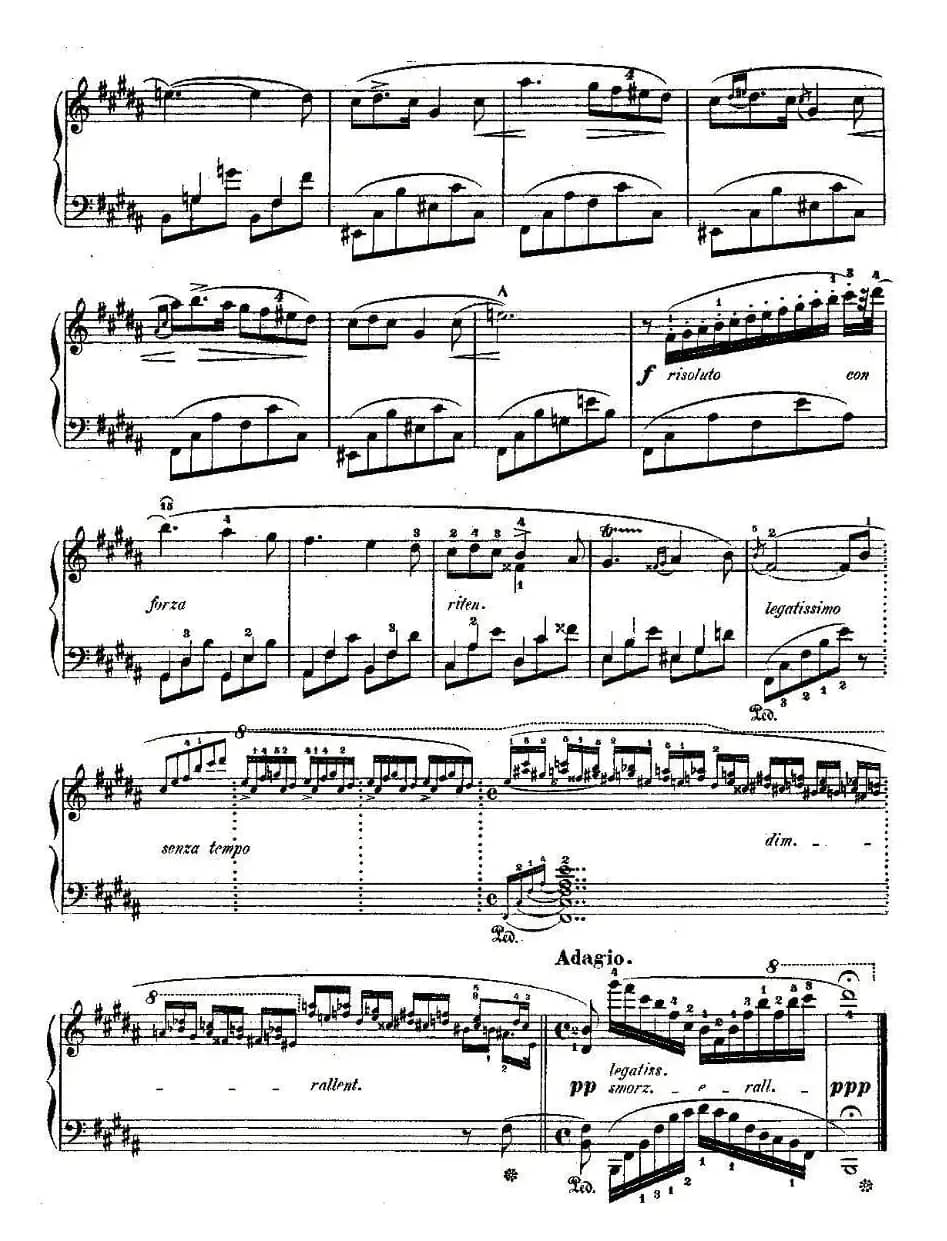 降B大调夜曲Op.9-3（Trois Nocturnes）