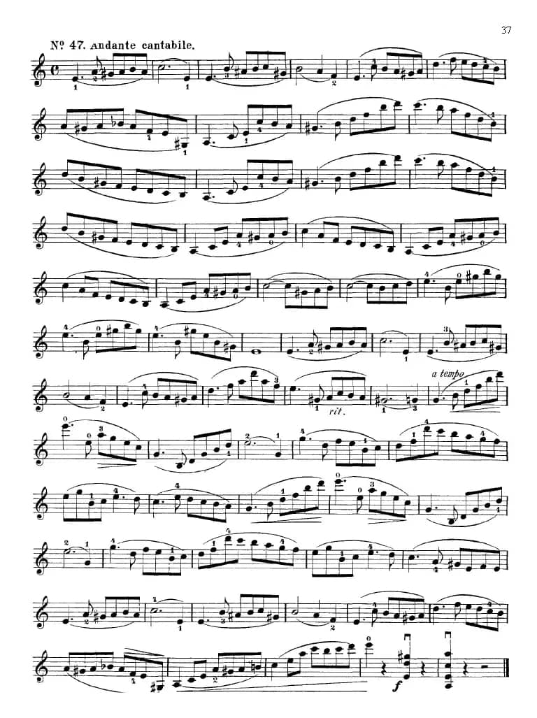 沃尔法特60首练习曲 Op.45（第31-40页）