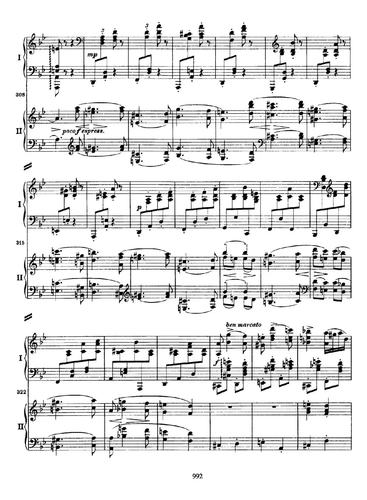 降B大调第二钢琴协奏曲（P91——104）