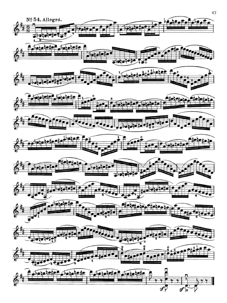 沃尔法特60首练习曲 Op.45（第41-49页）