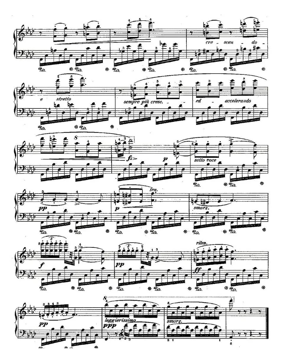 肖邦钢琴练习曲，Op.10之九