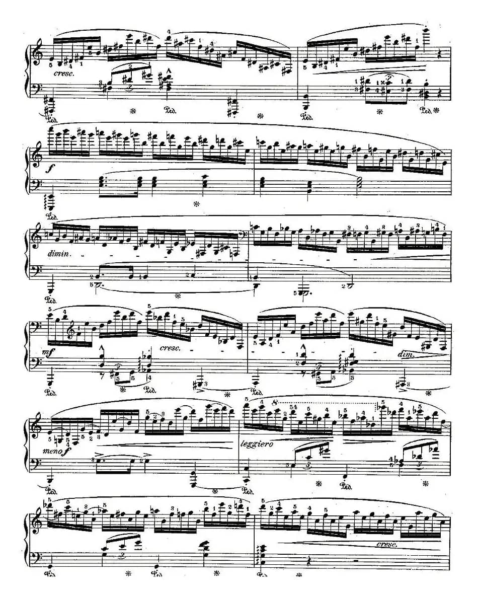 肖邦钢琴练习曲，Op.25之十一