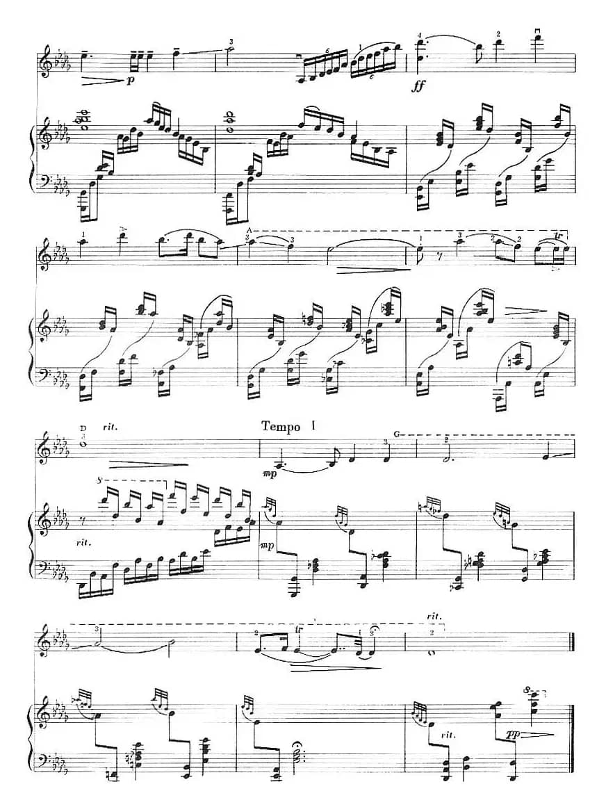 关山月（小提琴+钢琴伴奏）