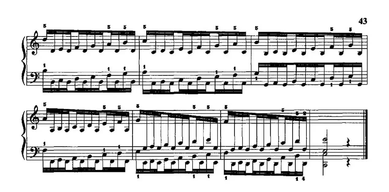 哈农钢琴练指法（第二部分·31）