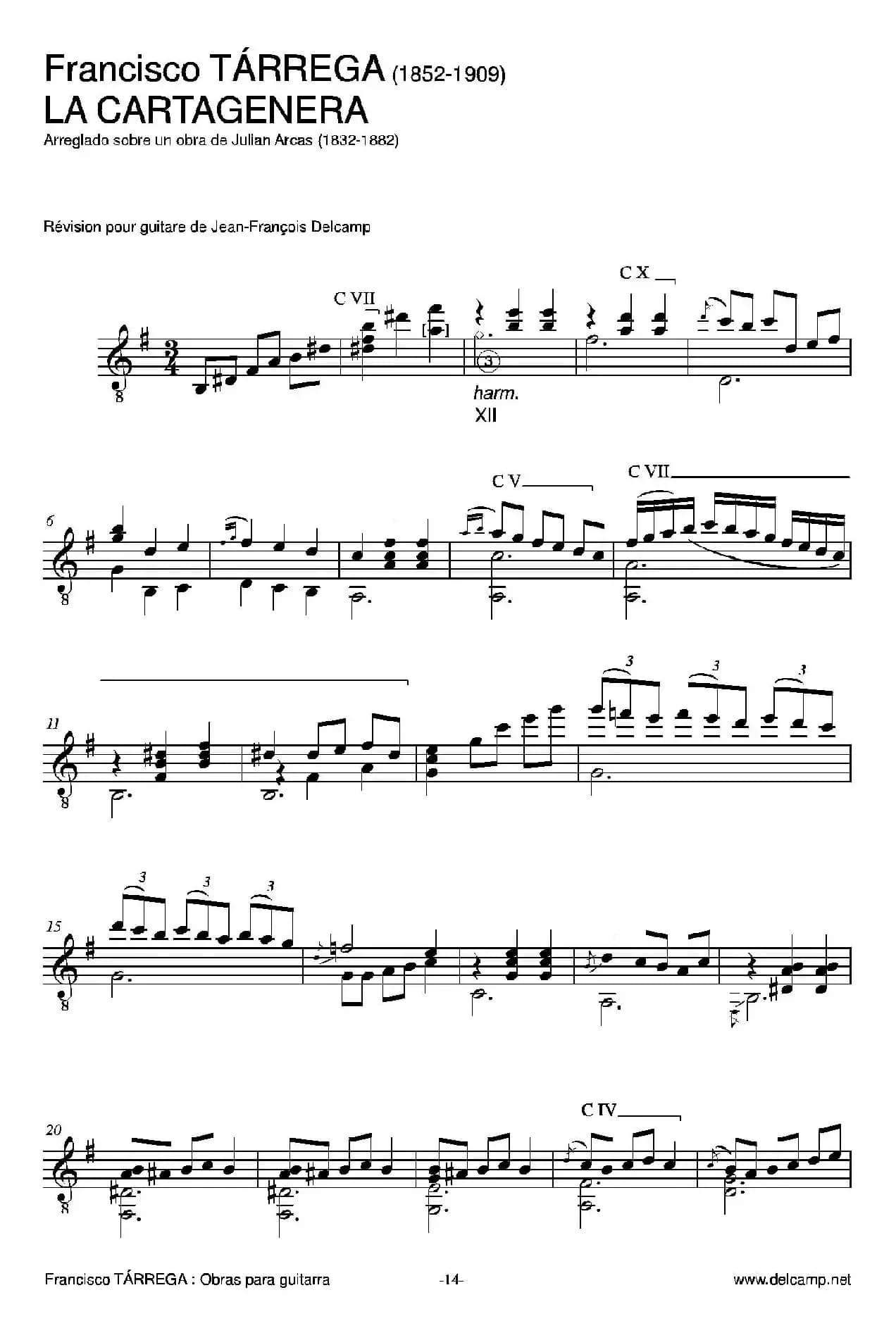 《塔雷加作品全集》第1部分（古典吉他）