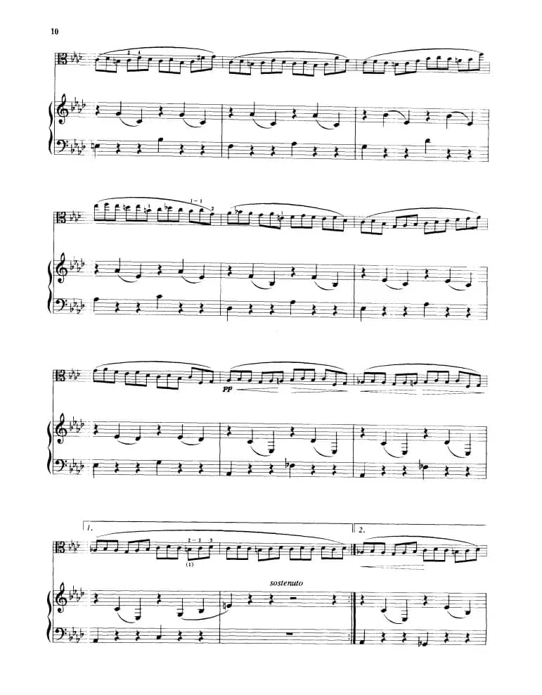 练习曲（中提琴独奏+钢琴伴奏）