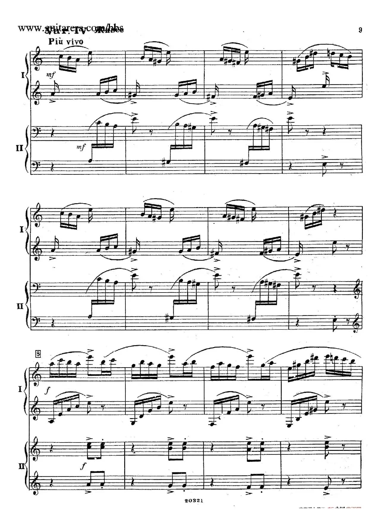 Rhapsody On A Theme Of Paganini Op.43（帕格尼尼主题狂想曲·双钢琴）（P1——20）