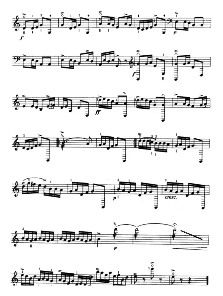 边陲风情（三弦、五线谱）