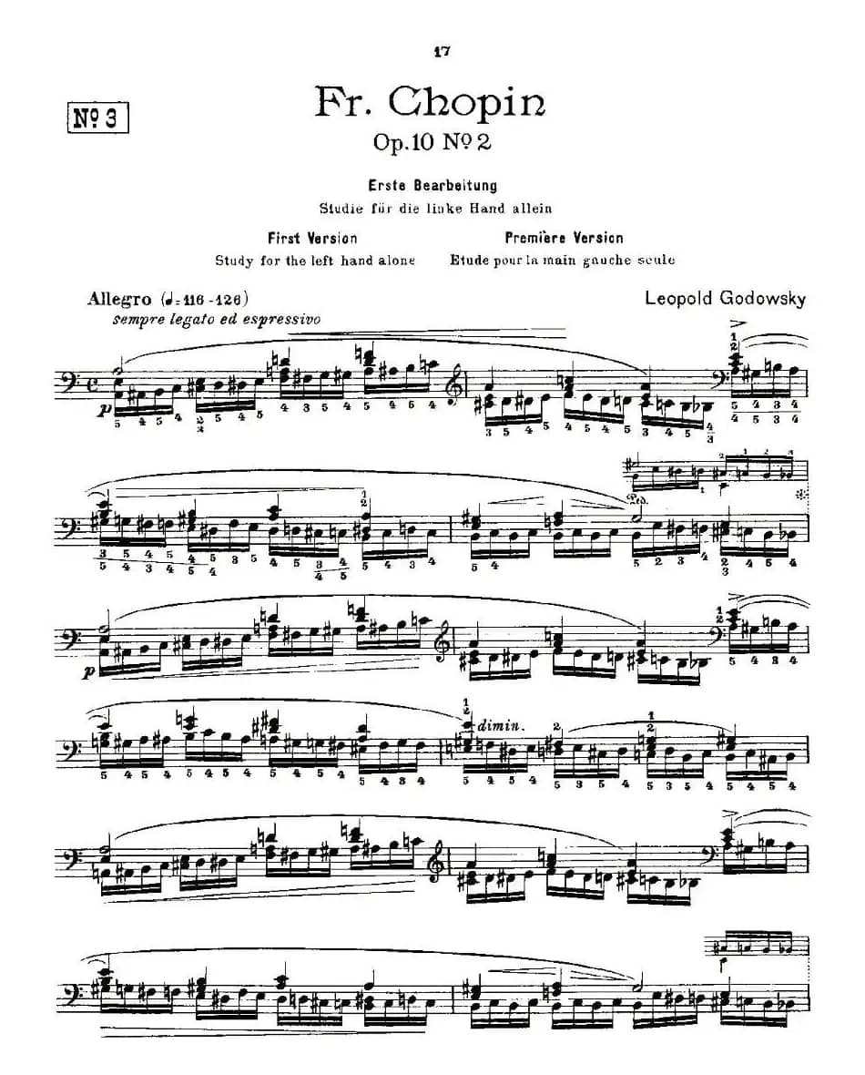 肖邦《练习曲》Fr.Chopin Op.10 No2-1