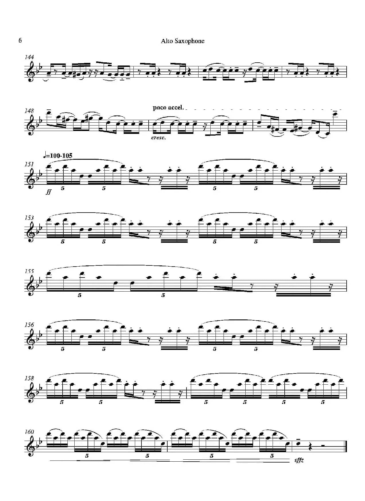 Tango （四重奏中音萨克斯分谱）