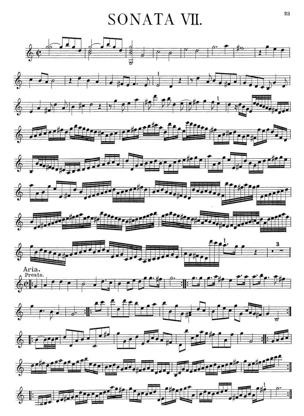 Biber Violin Sonata VII