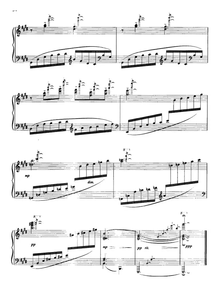 前奏曲六首·（4）摇篮曲