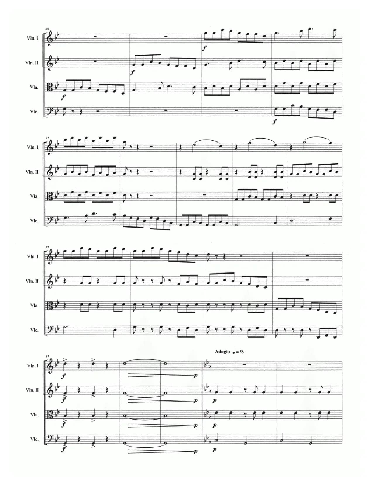 诺恩吉娅主题随想（弦乐四重奏）