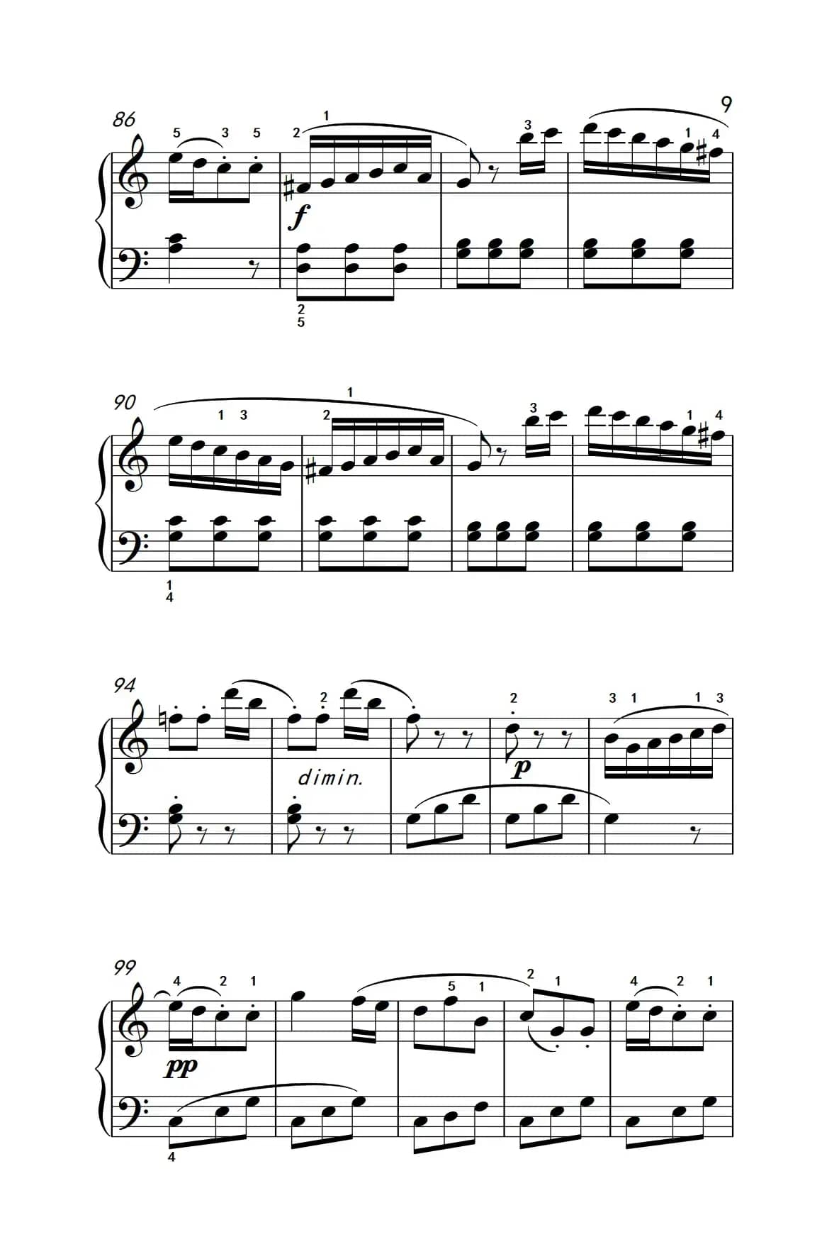 小奏鸣曲（老年大学 钢琴教程 3）
