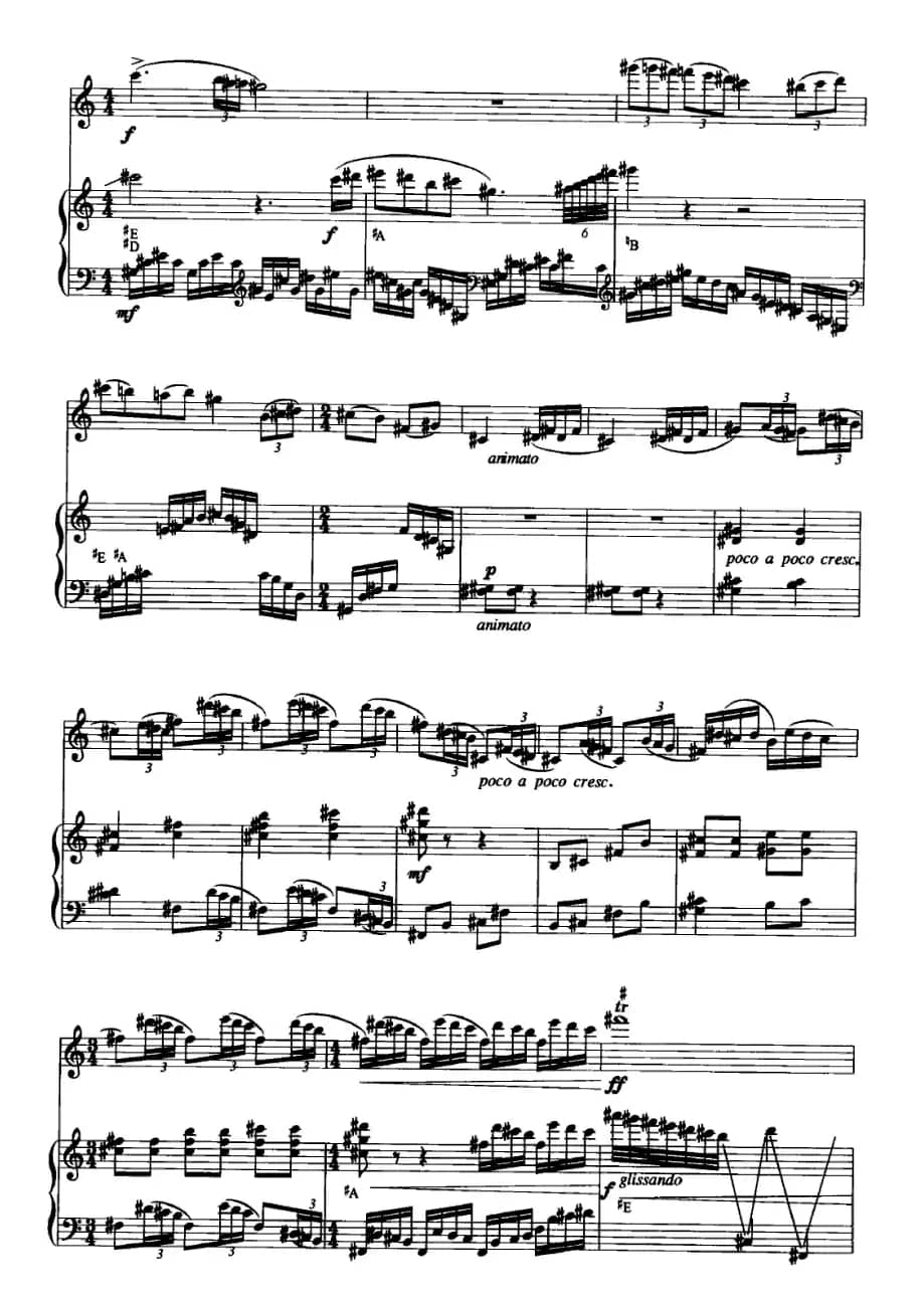 春（长笛+竖琴）