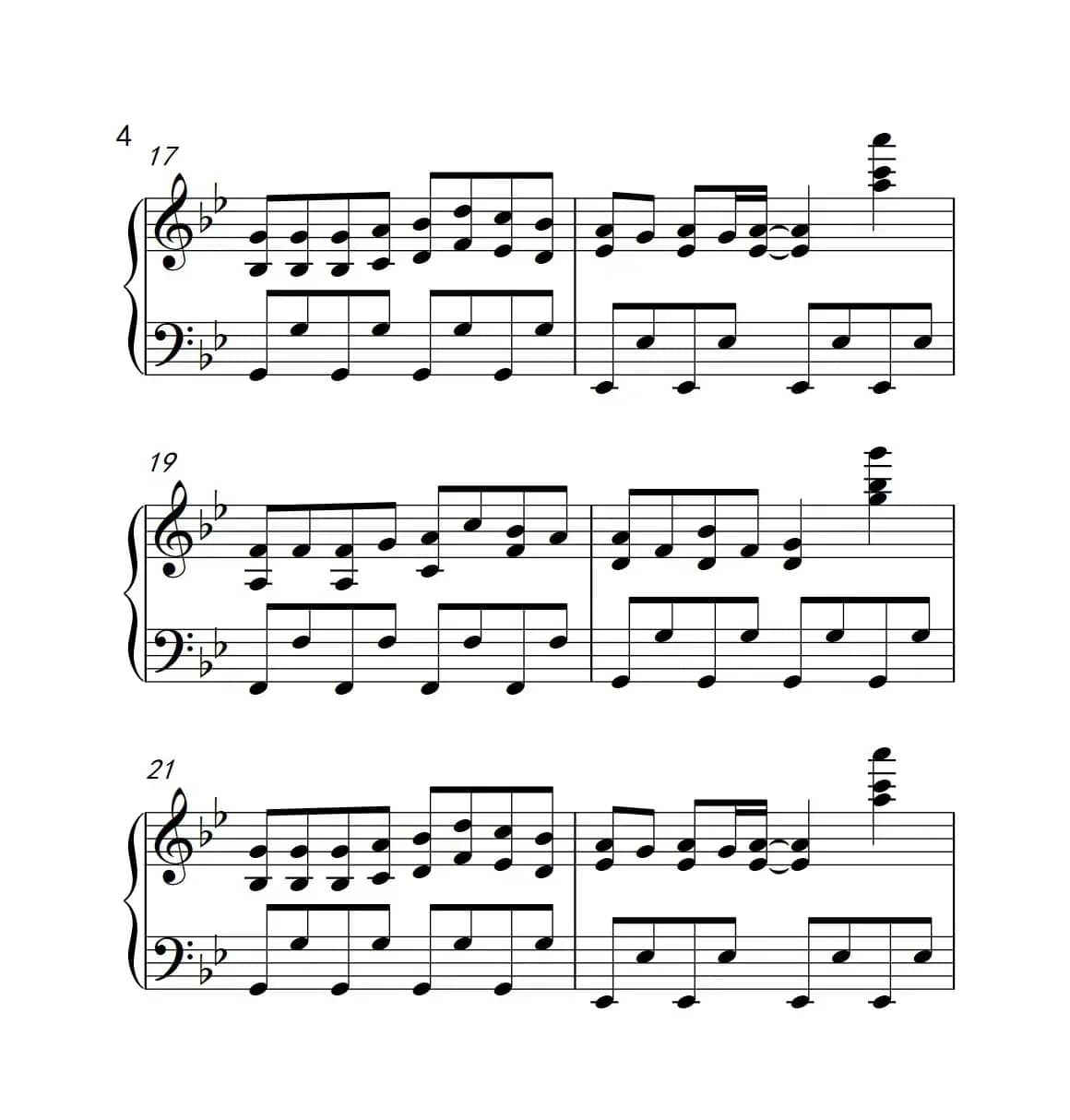 小苹果（《弹吧音教》制谱版）