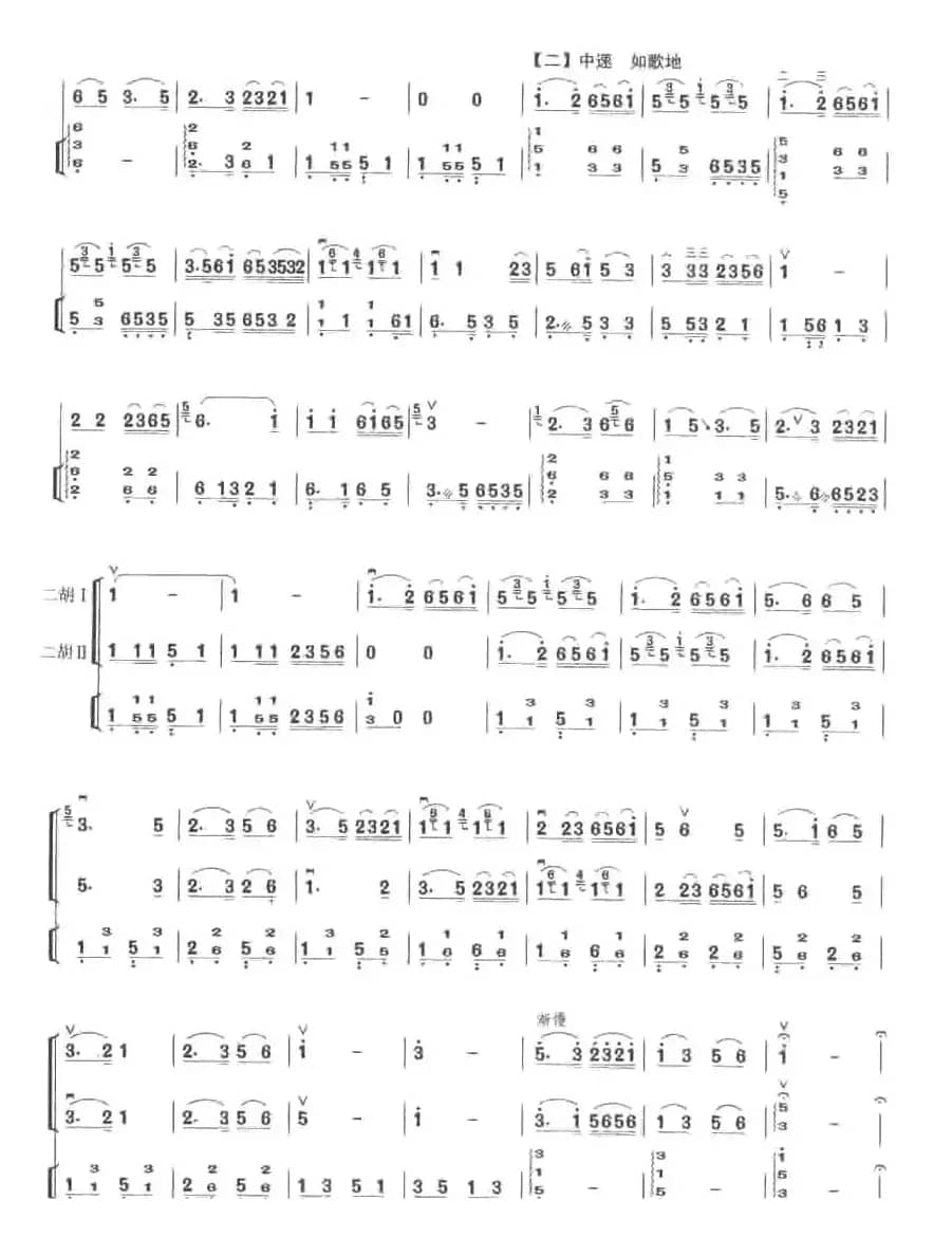 北京有个金太阳（二胡+扬琴伴奏）