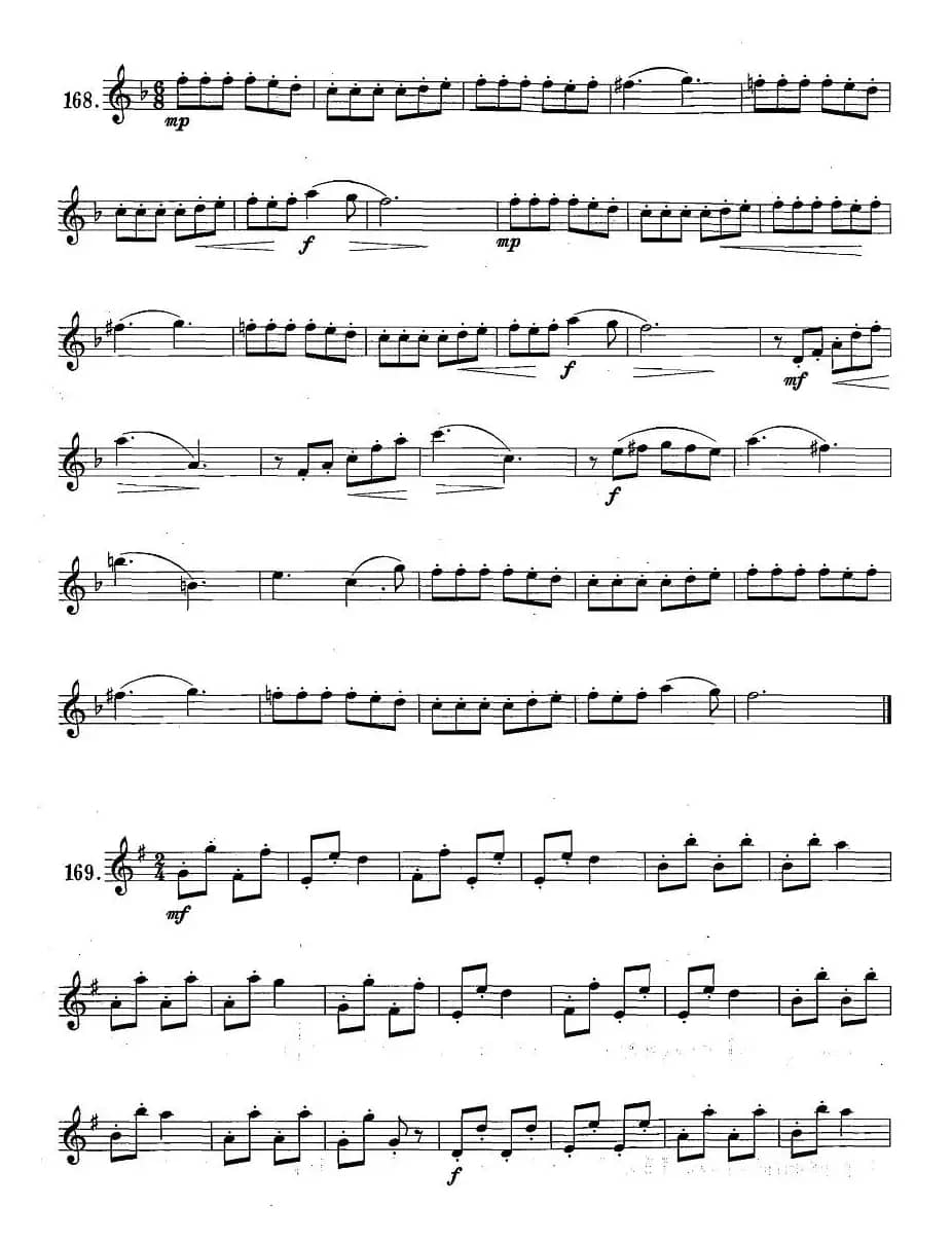 萨克斯练习曲合集（1—28）断音练习