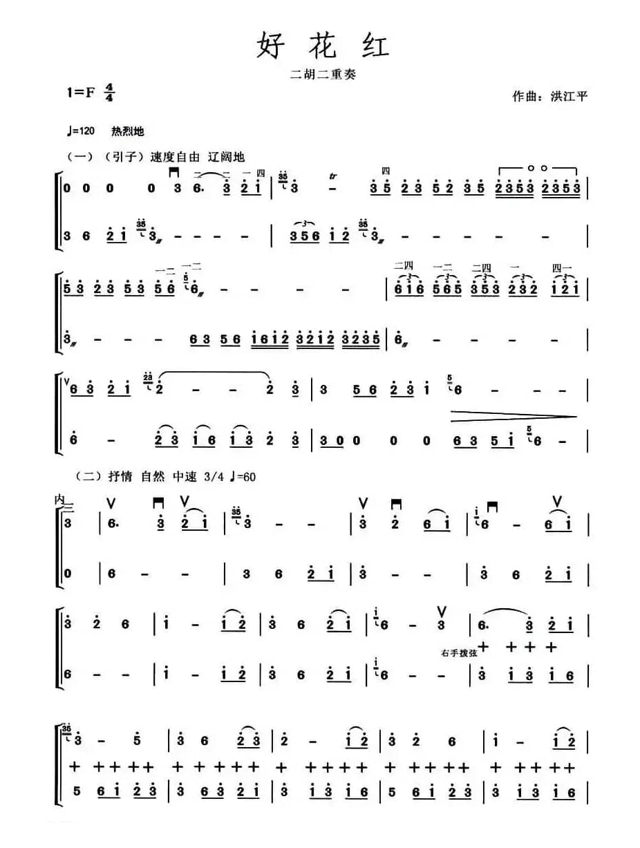 好花红（二胡二重奏）