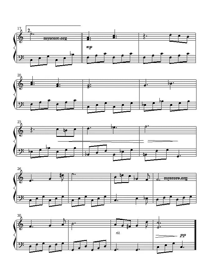 情归何处（钢琴简易流行曲）